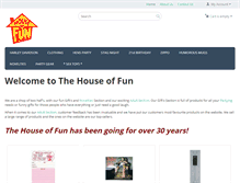 Tablet Screenshot of houseoffun.co.nz